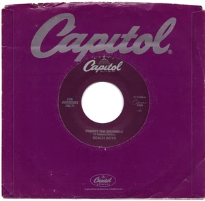 The Beach Boys: Frosty The Snowman / Little Saint Nick - rare juke only plays NM - Picture 1 of 2