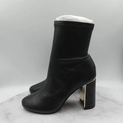 BCBGeneration ботинки женщин размер 5 M черный блок каблук лодыжки современный шик Vianna - Изображение 1 из 4