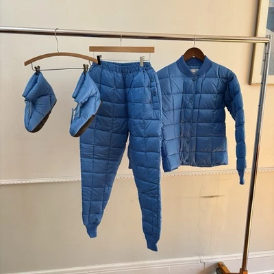 Conjunto Chaqueta Royal Down Vintage Mujer’s 70 Azul Excelente Estado Foto 1 de 4