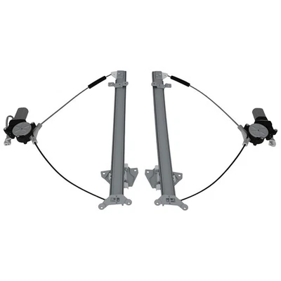 2X Regulador de ventana eléctrica delantero izquierdo derecho con motor para 92-00 Mitsubishi Montero Foto 1 de 4