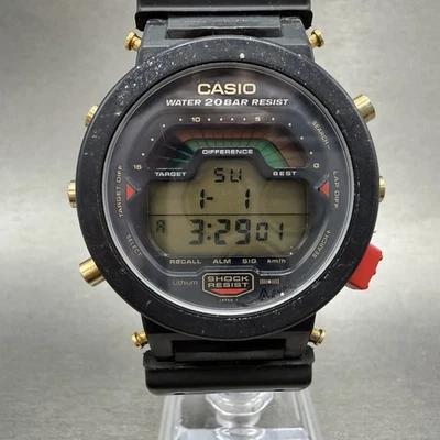 Casio G-Shock DW-6000 Watch Men 48mm Digital Black Tone Chronograph New Batt - Image 1 of 4