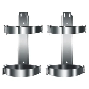 2 PEZZI Estintore Appendiabiti Rack Staffa Universale Supporto Ufficio Parete - Foto 1 di 12