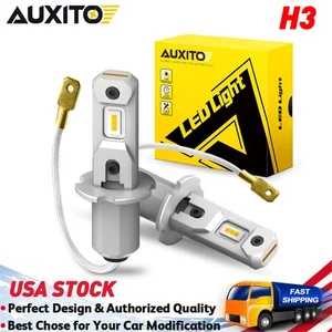 2pcs H3 LED Headlight Bulbs 3000K Bright Yellow 20W Fog Driving Light Foglights - Picture 1 of 12