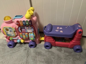 VTech ABC Eisenbahn Zug Rutschfahrzeug Rosa - Bild 1 von 8