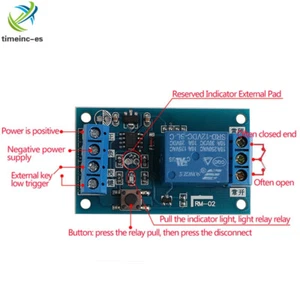 12V Bistable Bond Relay Car Stop Start Self-Locking Modification Switch Module E - Imagen 1 de 4