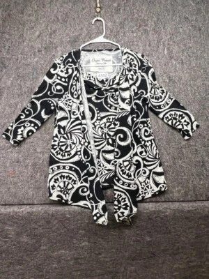 Cárdigan Onque Casuals Mujer Frente Abierto Negro Talla M Foto 1 de 4