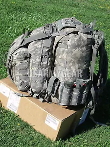 Loaded US Army ACU Back Pack Set 3 Days Assault Hydration Carrier Pouches + Xtra - Picture 1 of 9