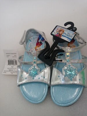Nuevas Sandalias Disney Frozen Anna & Elsa Niñas Pequeñas Talla 12 Foto 1 de 4