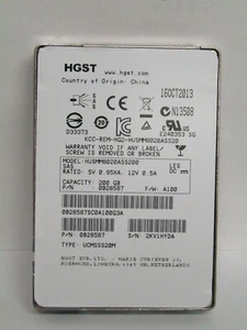 Hitachi 2.5" 200GB 6Gbps SLC SAS SSD Solid State Drive HUSMM8020ASS200 0B28587 - Picture 1 of 2