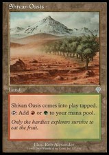 MTG magic cards 2x x2 Light Play, English Shivan Oasis Invasion
