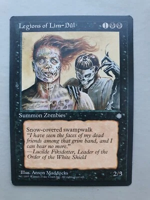 Legions of Lim-Dûl, MTG Ice Age (1995) Common Black Creature NM - Image 1 of 2