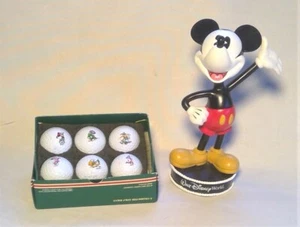 Disney Mickey Mouse Disneyland Bobble Head  & Disney PRO Golf Balls - Picture 1 of 7