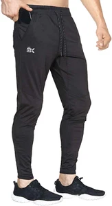 Mens Lightweight Gym Jogger Pants,Men'S Workout Sweatpants with Zip Pocket - Picture 1 of 12