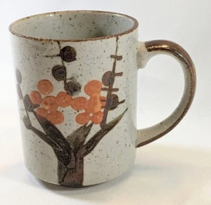 Hand Painted OTAGIRI Stoneware Coffee / Tea Floral Mug - Picture 1 of 4