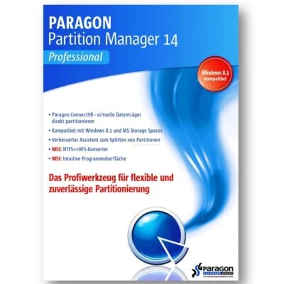 Paragon Partition Manager 14 Professional Windows XP/Vista/7/8/8.1 Key per eMail - Bild 1 von 4