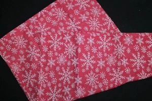 Sur la Table RED jacquard SNOWFLAKE 20 x 28 in. HOLIDAY Christmas Kitchen TOWEL - Picture 1 of 2