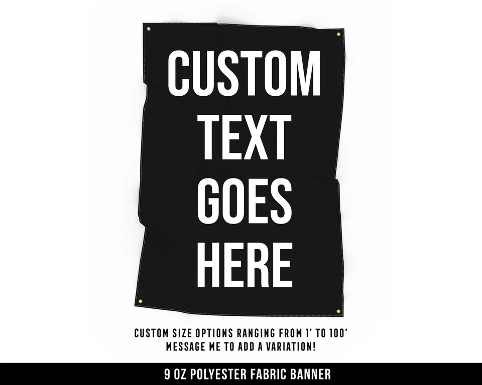 Custom Motivational Fabric Banner - Personalized Home Gym Decor - Image 1 of 4