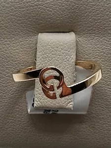 Gucci running g ring in Pink Gold New Retail $850 - Picture 1 of 3