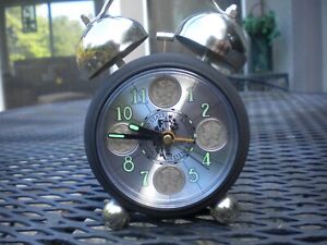 Liberty Silver Dime alarm clock super nice  vintage