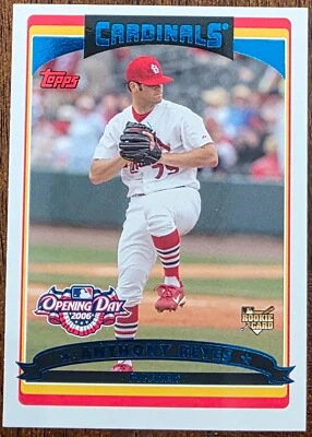 2006 TOPPS OPENING DAY ANTHONY REYES ST. LOUIS CARDINALS ROOKIE CARD #142 NM/MT - Image 1 of 2