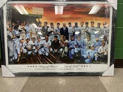 Litografía enmarcada personalizada Baseball’s All Time Grest Immortals  Foto 1 de 2