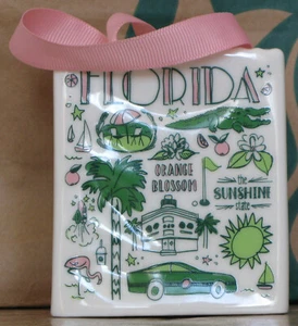 Starbucks Been There Ceramic Card Holder Florida USA, mit SKU, *** Rare *** - Bild 1 von 3