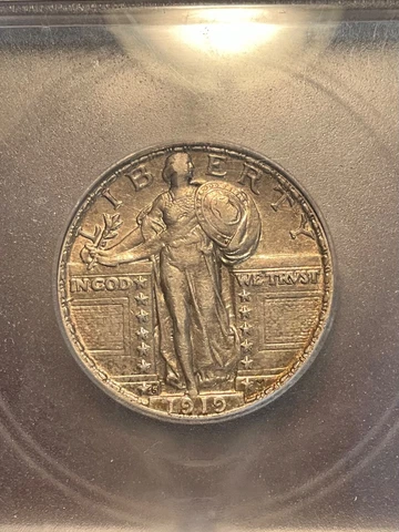 ICG AU50 1919 S STANDING LIBERTY QUARTER BEAUTIFUL EYE APPEAL Cover