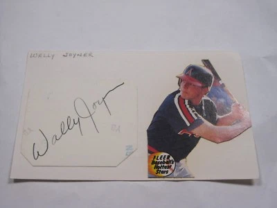 Индексная карточка с автографом Уолли Джойнера - Изображение 1 из 2