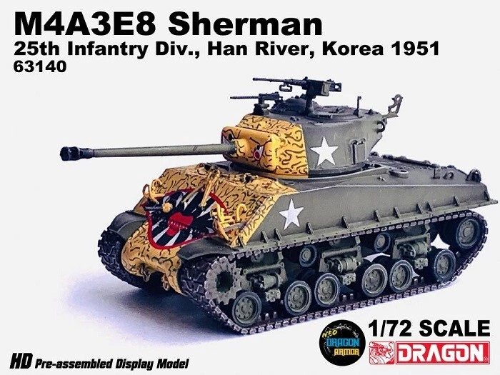 Dragon 63140 - 1:72 M4A3E8 Sherman"Tiger Face" 25th Inf - Neu - Bild 1 von 1