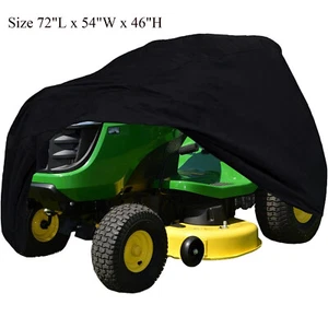 72" Long Riding Lawn Mower Tractor Cover Waterproof UV Protector Garden Outdoor - Picture 1 of 11