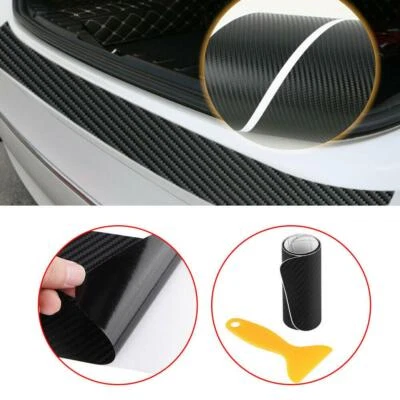 1PC Carbon Fiber Car Auto Rear Bumper Protector Corner Trim Sticker Accessories Foto 1 de 4