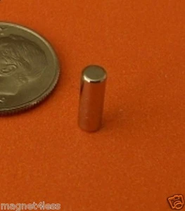 Set of 20 1/8" x 1/ 2" Neodymium Magnets N48 Cylinder Applied Magnets® - Picture 1 of 6