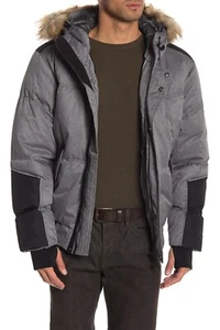 $300 Authentic Rare NOIZE Men Diesel Water Resistant Faux Fur Trim Hooded Jacket - Picture 1 of 5