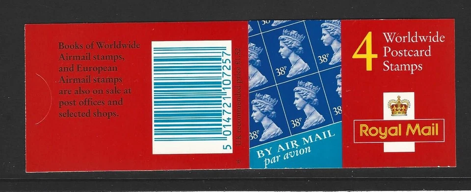 GB 1999 £1,52 FOLLETO DE CÓDIGO DE BARRAS GLA1 Foto 1 de 1