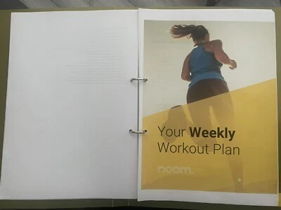 Professional Meal And Exercise Weekly Plan By Noom File Plastic Binder Included - Image 1 of 4
