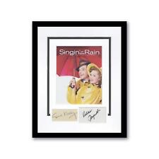 Gene Kelly & Debbie Reynolds "Singin' in the Rain" SIGNED Framed 11x14 Display B
