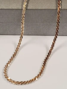 Sterling Silber 40" Fancy Link Diamantschliff Kette 19,3 gr. - Bild 1 von 8