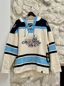 Para hombres '47 Crema Washington Capitals Flor de Cerezo Lacer Sudadera con Capucha y Sombrero de Cerezo ✅ - Imagen 1 de 9