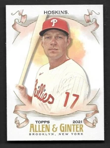 2021 Topps Allen and Ginter #85 Rhys Hoskins Philadelphia Phillies - Picture 1 of 1