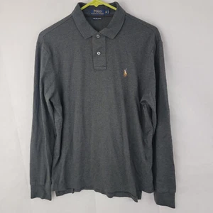 POLO RALPH LAUREN Herren Hemd Gr. MEDIUM Polo Pima Soft Touch GRAU Fleisch Pony - Bild 1 von 14