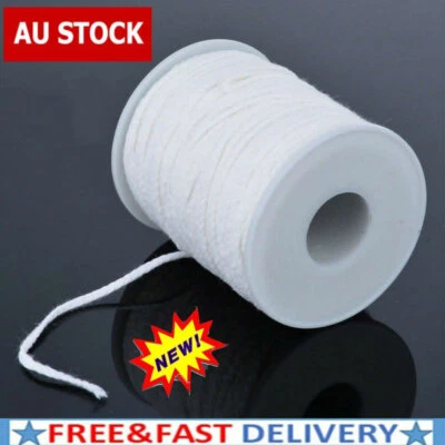 60M/Roll Spool of Cotton Square Braid Candle Wicks Wick Core Candle Making TO - image 1 of 4