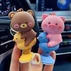 Kawaii Cute Little Bear Pig Duck Pendant Keyring Keychain Car Dashboard new