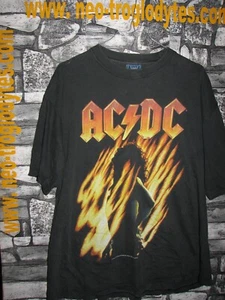 Vintage AC DC rock cotton jersey shirt trikot maillot '90s - Picture 1 of 2