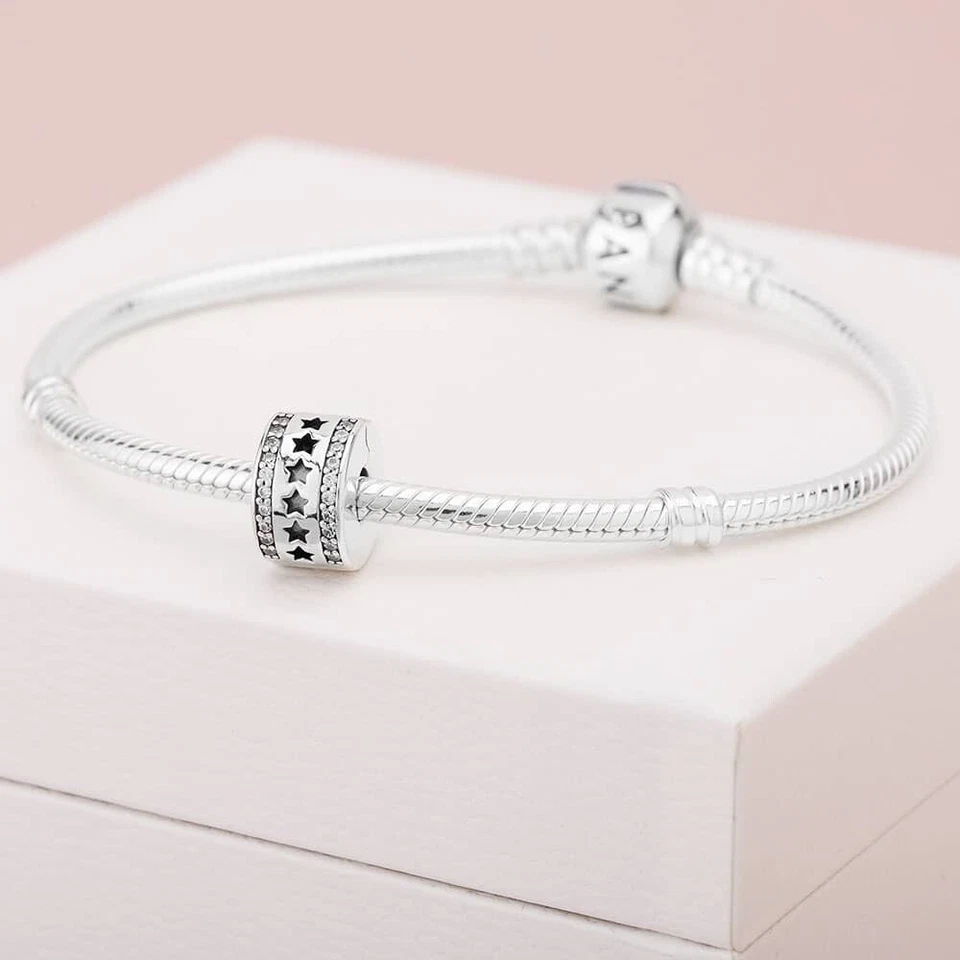 PANDORA Sterling Silver Starry Formation Clip Charm 796381CZ