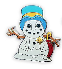 Jiminy Cricket of Pinocchio Disney Snowman Holiday Cheer Happy Holidays Pin