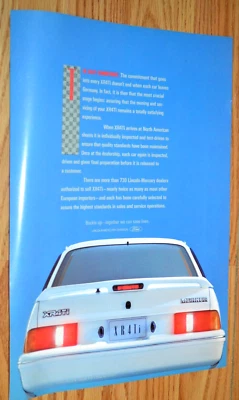 1988 MERKUR XR4Ti ВАРИАНТЫ ЦВЕТА ОРИГИНАЛЬНЫЙ ДИЛЕР РЕКЛАМА ПЕЧАТНАЯ РЕКЛАМА ОБЪЯВЛЕНИЕ 88 - Изображение 1 из 2