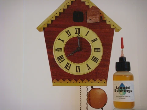 Liquid Bearings, SUPERIOR 100%-synthetic oil for modern or vintage clocks !!! Cover