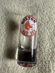 BOSTON RED SOX MLB BASEBALL VASO DE DOBLE TIRO 2 una vez 2003 reflectante fondo cerveza - Imagen 1 de 6