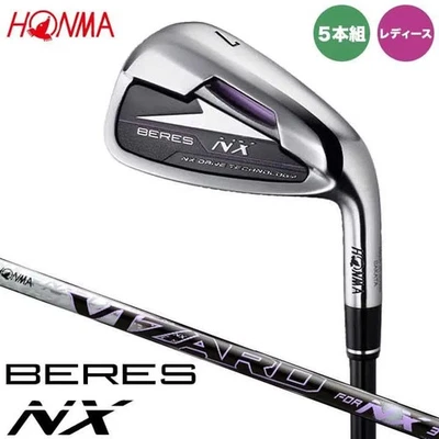HONMA BERES NX Vizard FOR NX 37 Ladies Woman Iron Set 5-Pc #7-10 & SW Flex L JP - Image 1 of 4