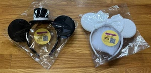Custom Mickey & Minnie Mouse Wedding Bride And Groom Ears Hat Veil Headband - Picture 1 of 4